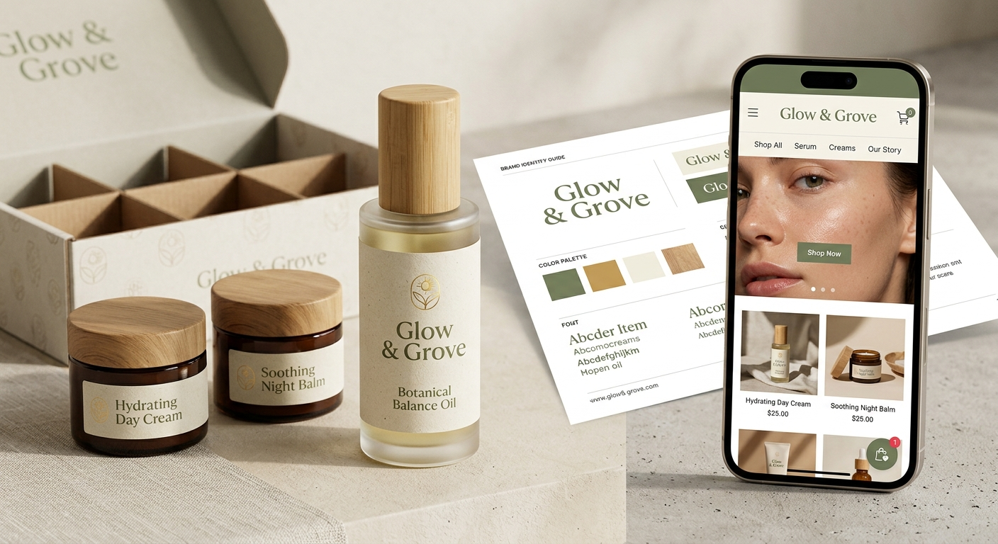 Glow & Grove Skincare — Launch